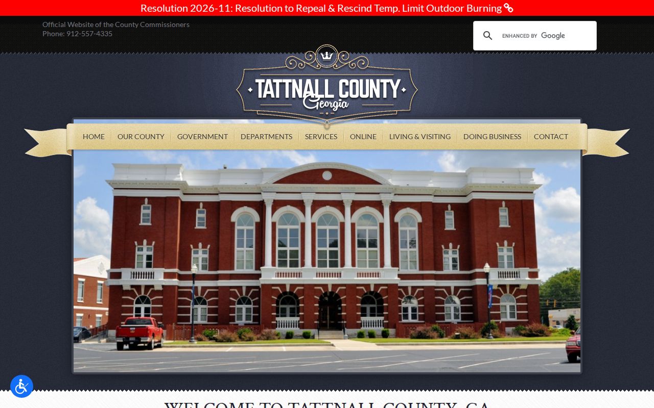 Tattnall County government website